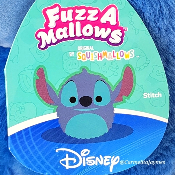 STITCH 💙 8" Blue Stitch FuzzAMallow Disney's Lilo & Stitch Squishmallow NWT - Picture 3 of 9